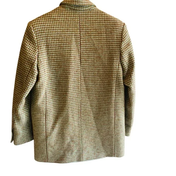 Mango Blazer Houndstooth Oversized Green - Picture 5 of 9